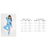 Conjunto Infantil Menina Panda Azul Claro Tam 6 ao 12