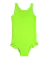 Maiô infantil verde neon, tamanho 1 ao 16, ideal para praia e piscina, com proteção solar UV FPS 50+.