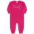Macacão rosa para bebê menina, com estampa "Cute Baby" e flores.