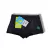Sunga infantil fit boxer na cor preta, tamanho 2 ao 8, com proteção UV50+, ideal para praia e piscina.