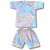 Pijama Infantil Verão Mafessoni Tam 10 ao 14 Camiseta e Shorts Feminino 100% Algodão - loja online