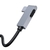 Hub Adaptador Baseus Bend Angle No.7 USB-C p/ USB3.0*2+HDMI+PD+3.5mm+TF Cinza Escuro - Dapon B2B
