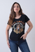 T-SHIRT FEMININA ESTAMPADA RED HORSE - PRETO - REF121 - comprar online