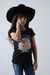 T-SHIRT INFANTIL FEMININO - RED HORSE - REF606 - PRETO