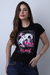 T-SHIRT COTTON FEMININA RED HORSE - REF350 - PRETO na internet