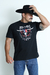 CAMISETA MASCULINA ESTAMPADA RED HORSE - PRETO - REF235 - comprar online