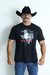 CAMISETA MASCULINA ESTAMPADA RED HORSE - PRETO - REF237 - comprar online