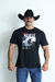 CAMISETA MASCULINA ESTAMPADA RED HORSE - PRETO - REF239 - comprar online