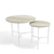 Set Mesa de Apoyo Estructura Lineal Blanca - comprar online