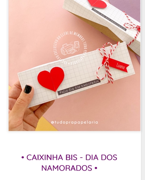 CAIXA PARA BIS - DIA DOS NAMORADOS - comprar online