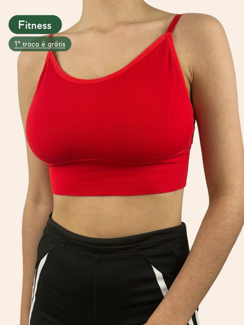 Sutiã Top Alça Fina Tons Variados - comprar online