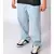 CALÇA JEANS MEDIO BALAO MASCULINO CAIMENTO RETO baggy Clara e escura Estilo Skate - comprar online