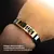 Pulseira masculina Dourada Jesus em aço Borracha Resistente social ajustavel presente - comprar online