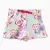 Short Niña algodón rustico - Rosas pastel - comprar online
