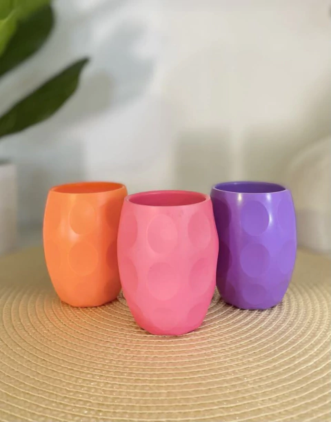 Mate plástico | bombé burbujas color