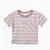 Remera bebe oversize - Rayada brown