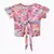 Remera beba con moño en espalda - Rosa volados - comprar online