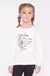 Remera niña | algodón irregular | London white