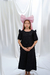 Vestido Jacquard Preto na internet