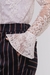 Gola e Punhos de Renda Branca - comprar online