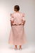 Vestido Flor Acetinado Rosa - comprar online