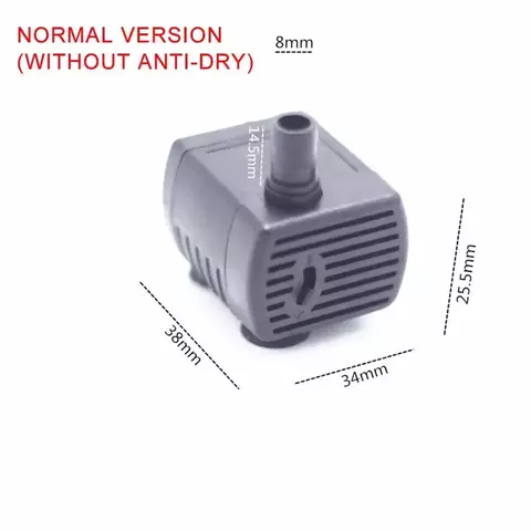 Bomba de água para gato de estimação, fonte de água anti-seco, motor de queima,