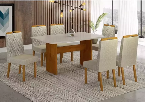 Mesa Isis Com 6 Cadeiras - comprar online