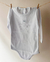 Body liso manga larga - Blanco y celeste - comprar online