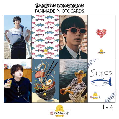 50 Photocards FanMade BTS