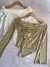 Mangas Largas pico frunce - comprar online