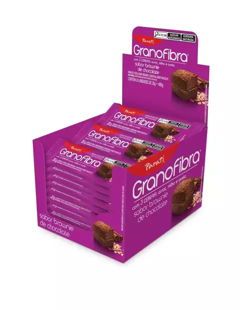 Caixa Barra de Cereais Granofibra Brownie 24un x 20g - Parati (91015)