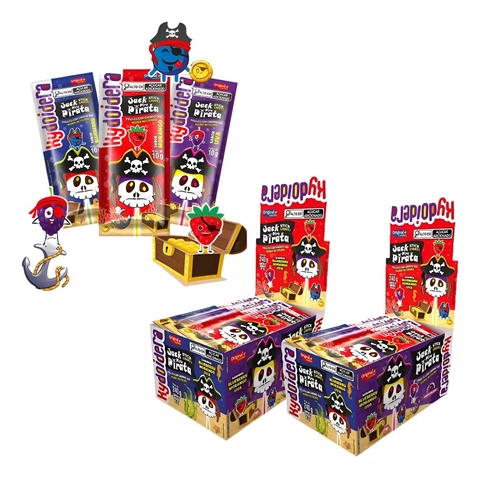 2 Caixas Kydoidera Pirulito Jack Pirupirata 24x10gr