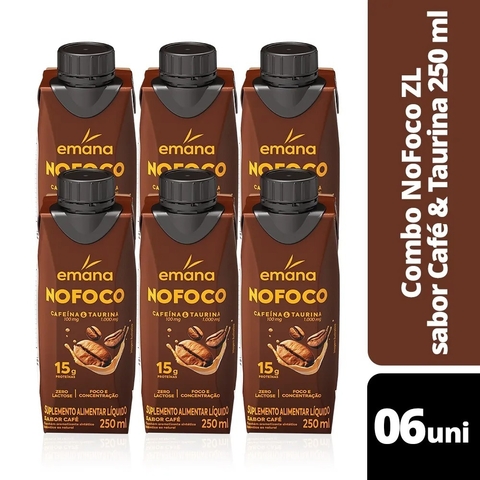 6un Bebida Nofoco Sabor Café 250ml 15g Proteína - Emana (94009)