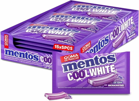 Display c/15un Chiclete Mentos Cool White Blueberry - Perfetti (20283)