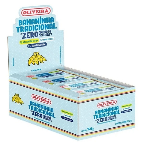 Bananinha Cremosa Sem Açúcar Display c/ 24un - Oliveira (25059) - comprar online