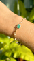 Pulseira Fusion Esmeralda e Turmalina Banho de Ouro 18k - La Pierre