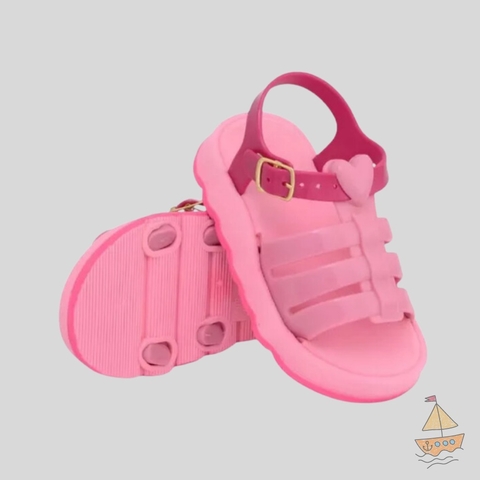 Sandália infantil bebê, menina Papete