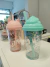 Vaso con glitter y sorbete - comprar online
