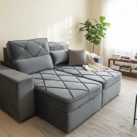 Sofa Sillon Extensible Reclinable De 2 Cuerpos