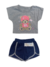 CONJUNTO FEMININO BLUSA E SHORT TAM. 01