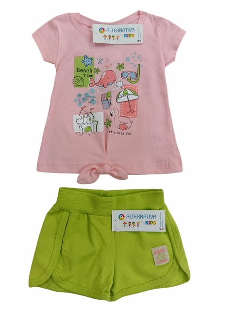 CONJUNTO FEMININO BLUSA E SHORT TAM. P