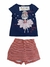 CONJUNTO FEMININO SHORT SAIA E BLUSA TAM. P