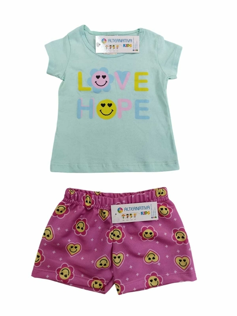 CONJUNTO FEMININO BLUSA E SHORT TAM. M