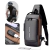 Morral Antirrobo Oxford Gris y Bronce