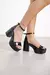 SANDALIAS KAROL ECO CUERO CHAROL NEGRO