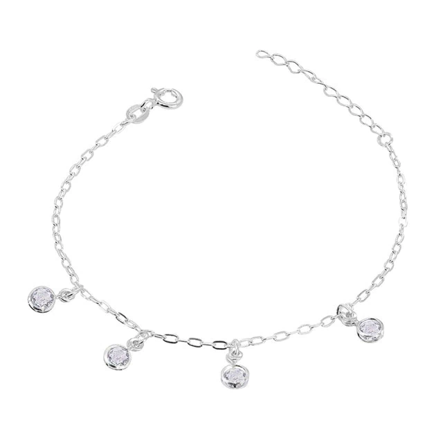 Pulseira Prata Zircônia Cristal