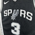 Camisa NBA San Antonio Spurs Preta 24/25 #3 Chris Paul na internet