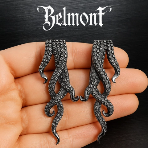 Aro solitario Kraken Coil Earring