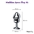 Plug anal de aço formato glande M - comprar online