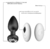 Plug anal de silicone com vibro - A sós Pvh Sex Shop